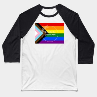 Reproductive Justice Now Pride Flag Baseball T-Shirt